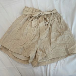 High Waisted Trouser Shorts